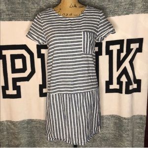 ✨♾ 3/$25 Love Tree Striped Pocket Tee Dress✨